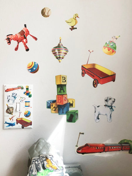 Vintage Toys Wall Stickers