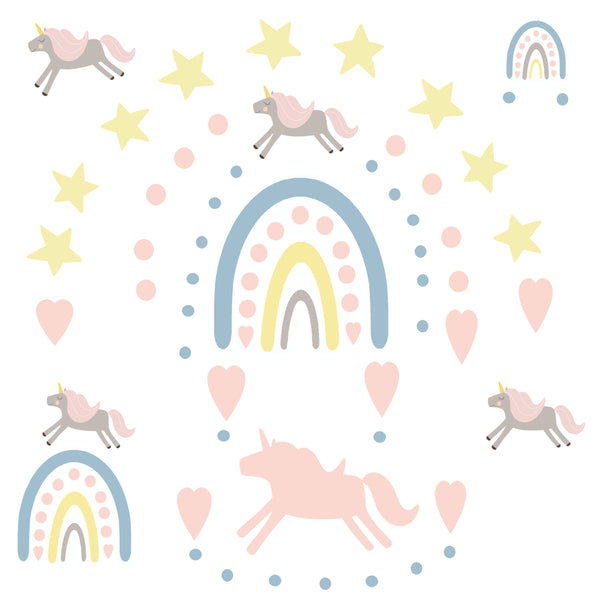 Boho Rainbow & Unicorn Room Kit