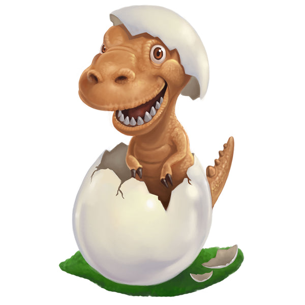 Sticker for Kids, Cute Dinosaur Cell Phone ~ Best Decal for Smart Phone, Tablet or Water Bottle 4" - Kids Room Mural Wall Decals