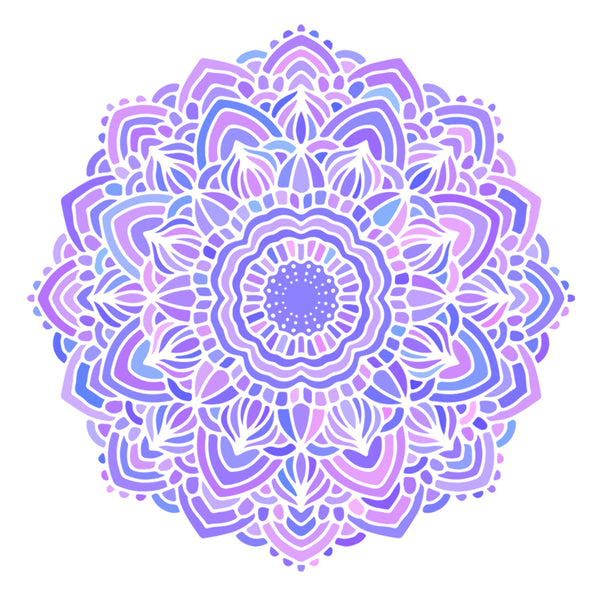 Mandela Flower Water Bottle Decal - Kids Room Mural Wall Decals