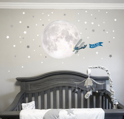 Gold Silver Stars Wall Stickers for Kids Room Baby Nursery Room Decoration  DIY Art Stickers Wall Decals Home Decoration Bedroom – Nordic Wall Decor