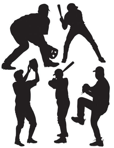 Baseball Players Wall Stickers -Boys Wall Decals - Create-A-Mural