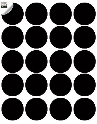 Black Wall Dot Decals - Kids Room Mural Wall Decals