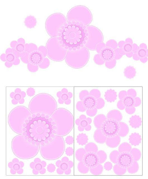 Nursery Tree with Blossoms Mural - Kids Room Mural Wall Decals