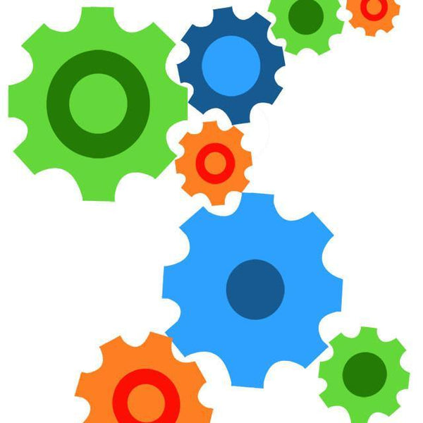 Fun Gear Wall Stickers - Create-A-Mural