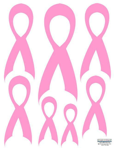 Breast Cancer Ribbon Decals - Create-A-Mural
