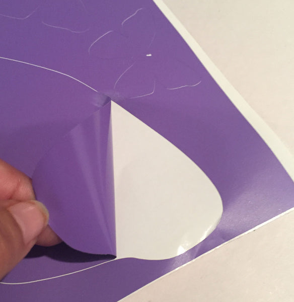 Butterfly Wall Decals- Girls Wall Stickers ~ Decorative Peel & Stick Wall Art Sticker Decals (3 Purples)