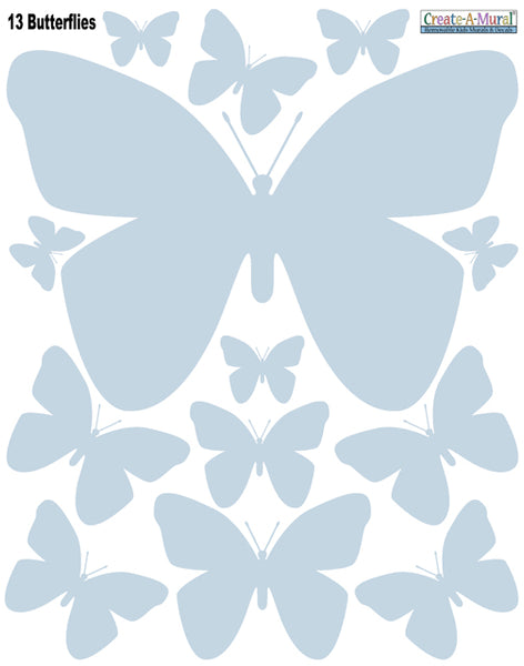Butterfly Wall Decals -Girls Room Decor Stickers