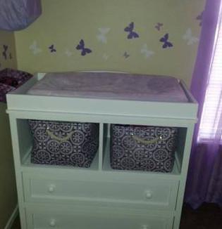 Butterfly Wall Stickers Purple Lilac & White -Girls Wall Decals - Create-A-Mural