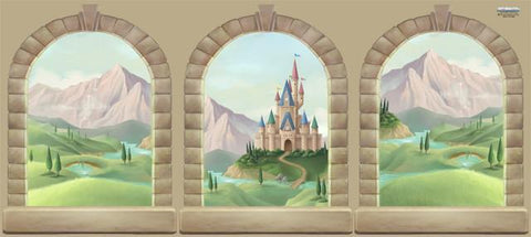 Castle Window Mural - Create-A-Mural