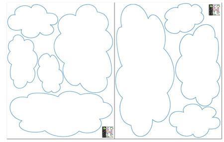 Kids Fluffy Cloud Wall Decals - Kids Room Mural Wall Decals