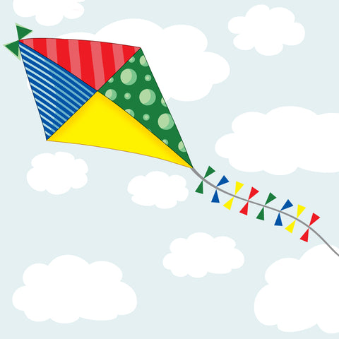 Kite Clouds Wall Stickers - Create-A-Mural