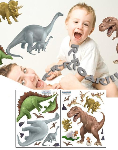 Dinosaur Wall Decals - Kids Room Mural Wall Decals