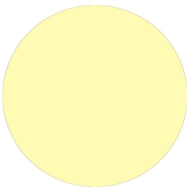 Soft Yellow Dot Decal 11" - Kids Room Mural Wall Decals