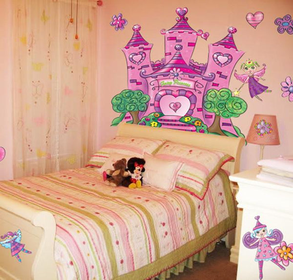 Princess Heart Castle Mural - Create-A-Mural
