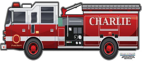 Fire Engine Wall Decal - Kids Room Mural Wall Decals