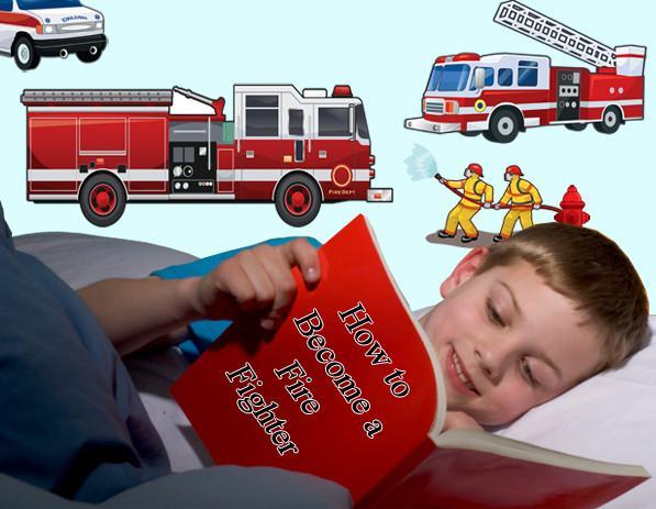 Fire Truck Wall Decals - Create-A-Mural