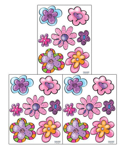 Flirty Flowers Wall Stickers - Create-A-Mural