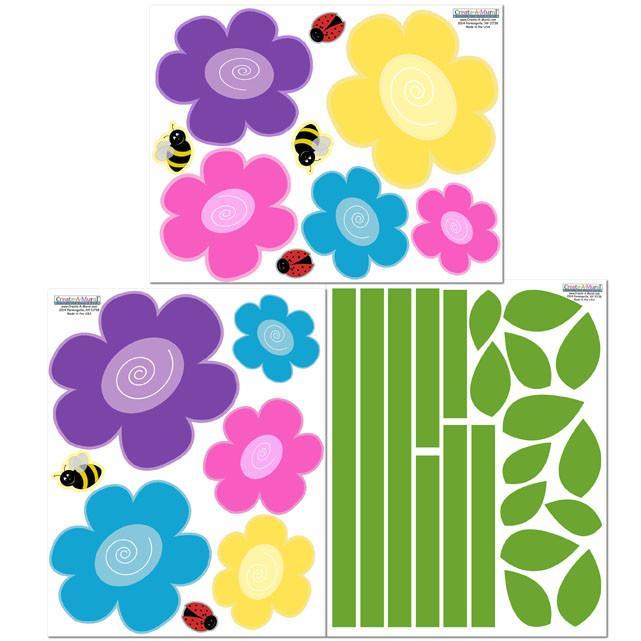 Bird Stickers in Lovely Flower Pattern - Set of 6 Bird Decals – My  Wonderful Walls