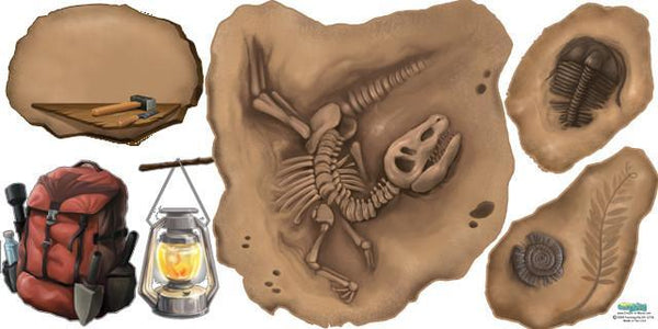 Dinosaur Fossil Mural -Boys Room Mural - Create-A-Mural