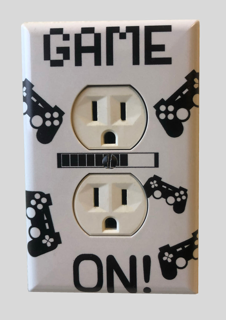 GAME ON! Kids Decorative Plug Duplex Outlet Wall Plate