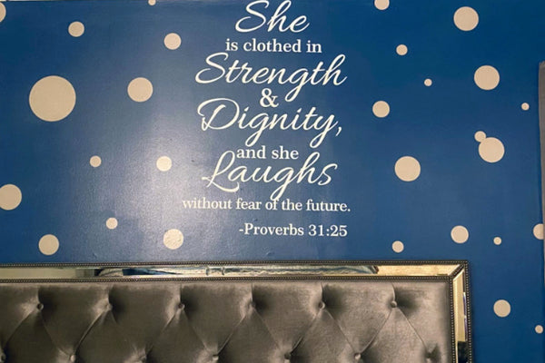 Polka Dot Wall Decals (63) White Wall Dot Decals - Create-A-Mural