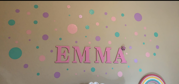 Pastel  Polka Dot Wall Decals - Create-A-Mural