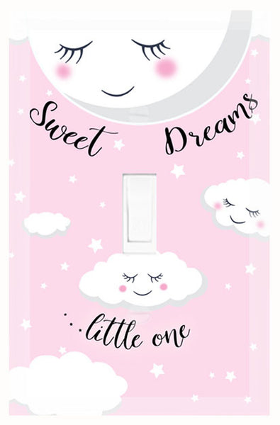 Sweet Dreams Baby Nursery Light Switch Cover
