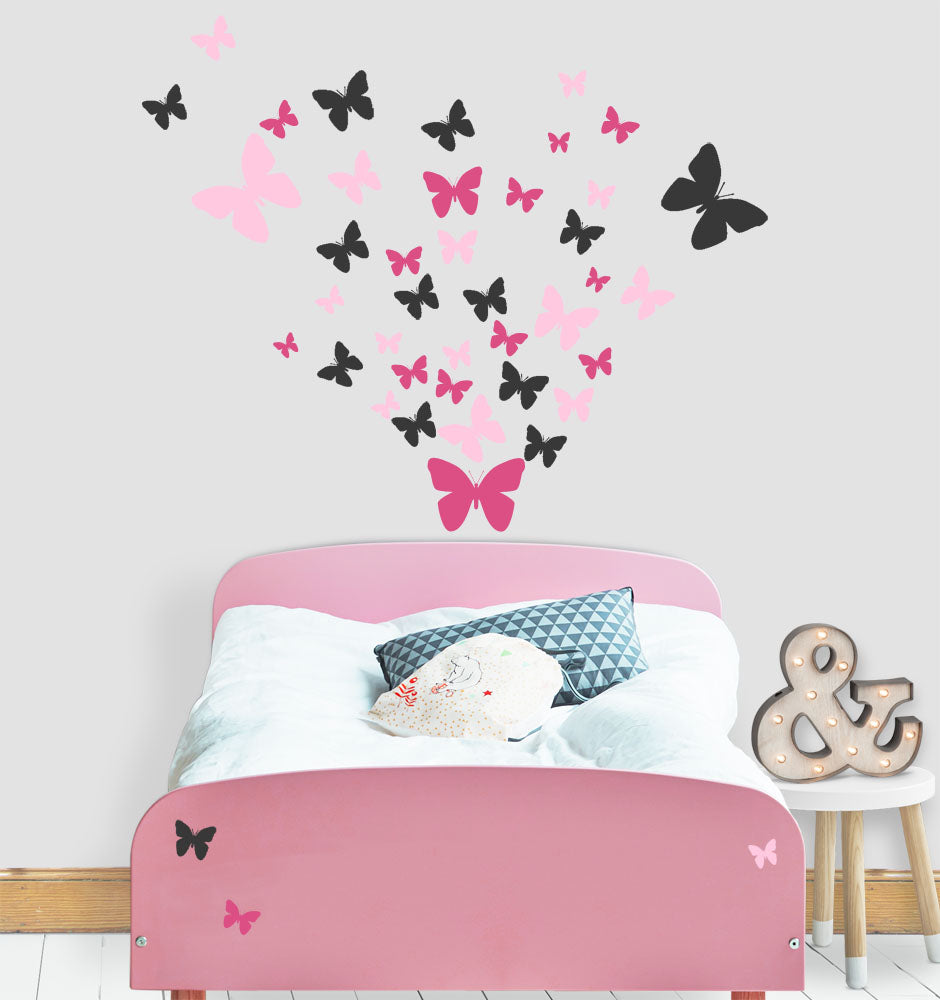 Butterfly Wall Decals- Girls Wall Stickers ~ Wall Art Sticker Decals ...