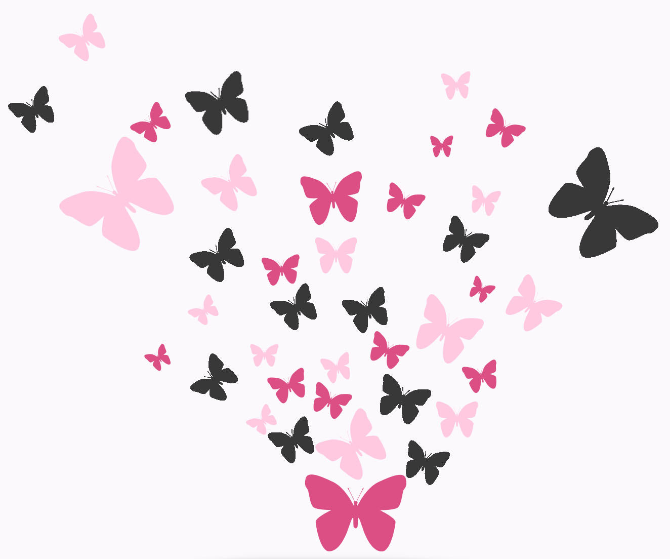 Colorful Butterfly Wall Decals – 39 Removable Vinyl Stickers For Kids Bedroom & Nursery