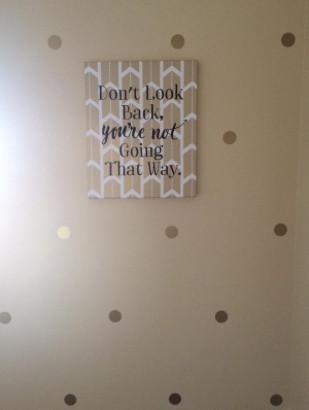 Gold Room Polka Dot Wall Decals - Kids Room Mural Wall Decals