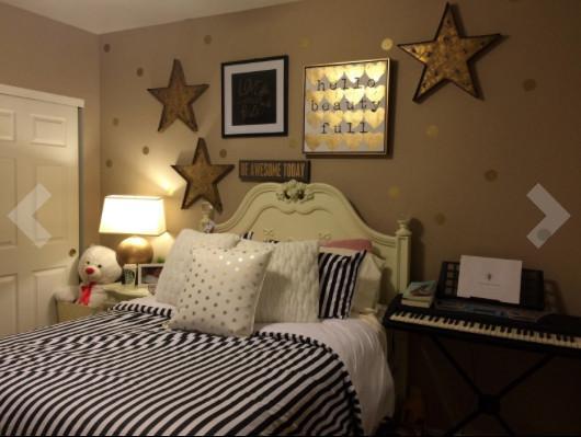Gold Room Polka Dot Wall Decals - Kids Room Mural Wall Decals