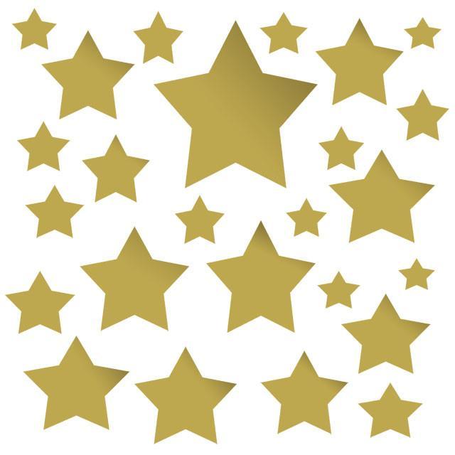 Gold star wall 2024 stickers