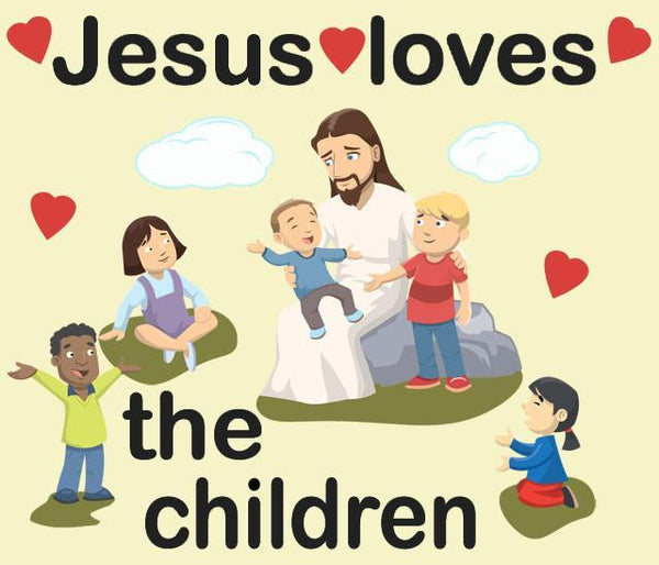 Jesus Love The Children Wall Decals - Kids Room Mural Wall Decals