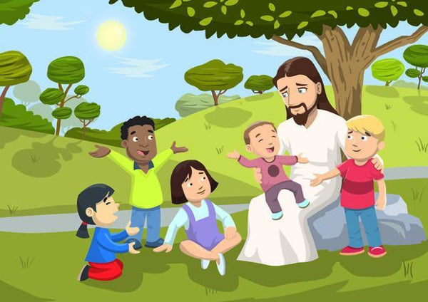 Jesus Loves The Children Mural - Create-A-Mural