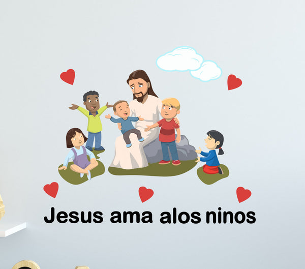 Jesus Love The Children Wall Decals
