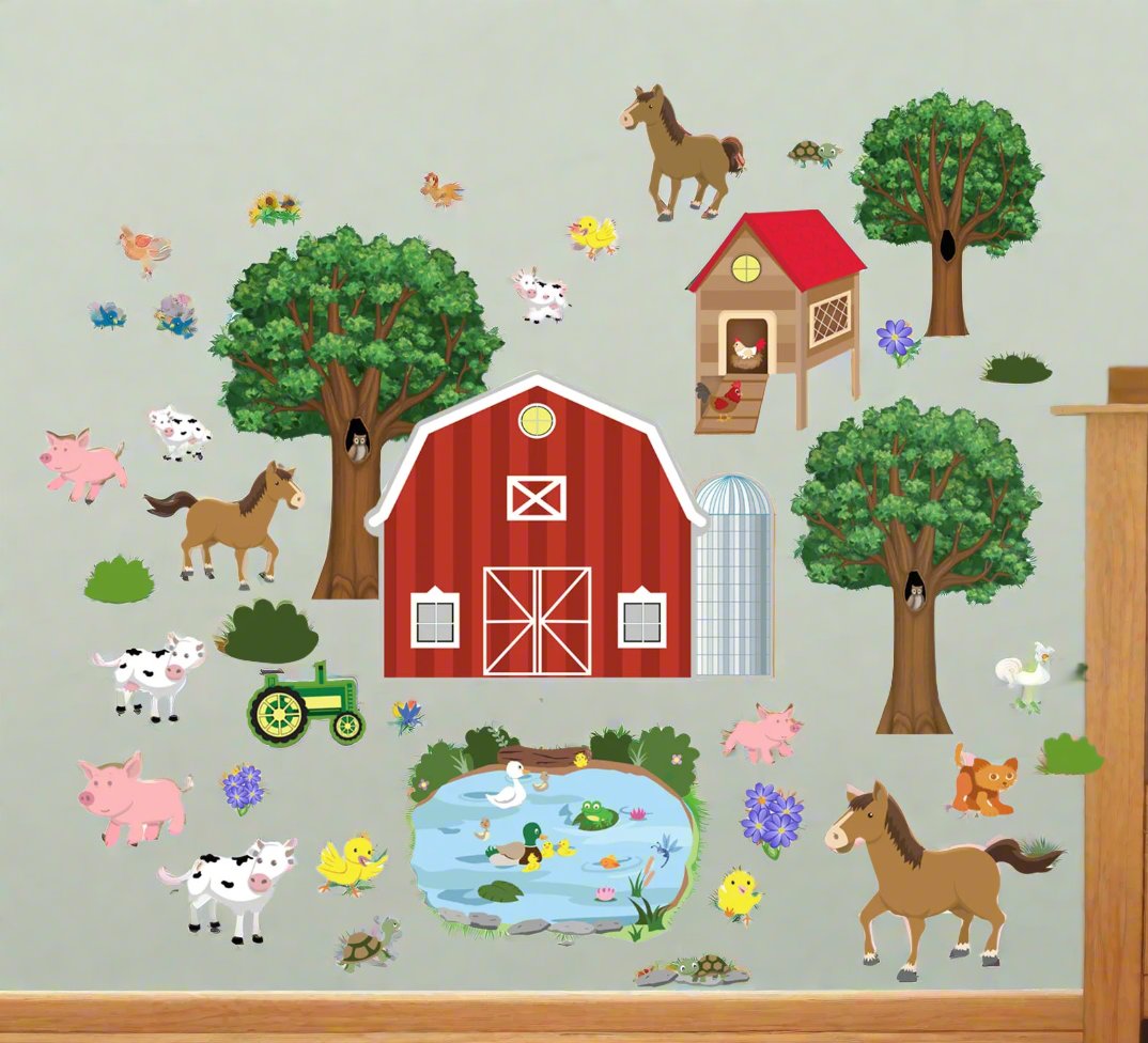 Barnyard Giant Wall Decals at Alexandra Hellyer blog