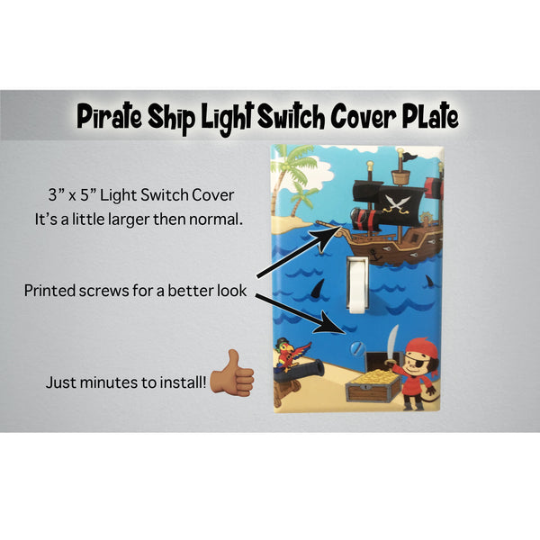 Pirate Light Switch Cover Plate