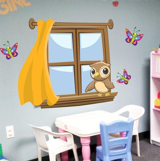 Kids Window Mural - Kids Room Mural Wall Decals
