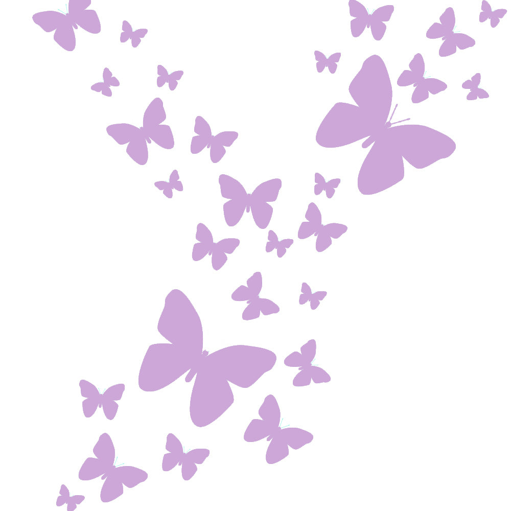 Butterfly Wall Decals- Lilac Appliques' - Create-A-Mural