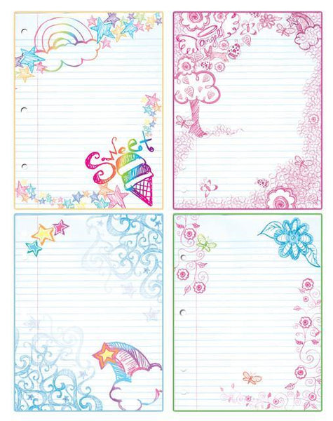 Loose Leaf Dry Erase Mural Decal - Create-A-Mural