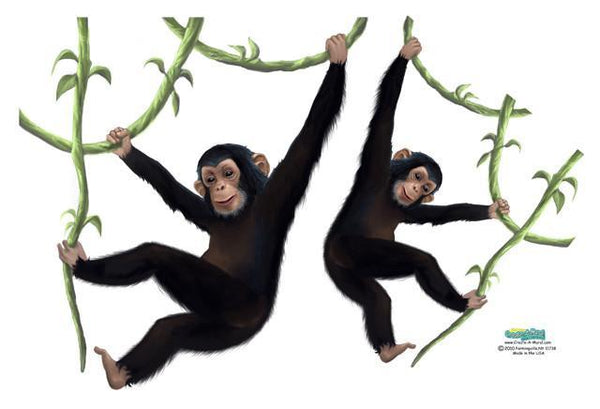 Swinging Monkeys Mural Decal - Create-A-Mural