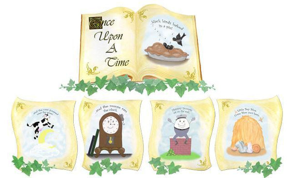 Once Upon A Time Nursery Rhymes Mural - Kids Room Mural Wall Decals