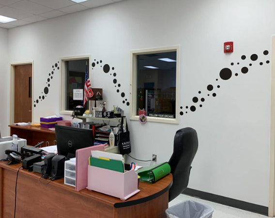 Black Polka Dot Wall Decals (63) Wall Dot Wall Stickers - Create-A-Mural