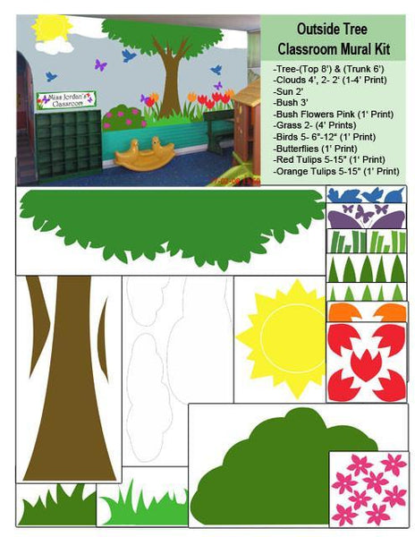 Outside Garden Classroom Mural Kit - Create-A-Mural