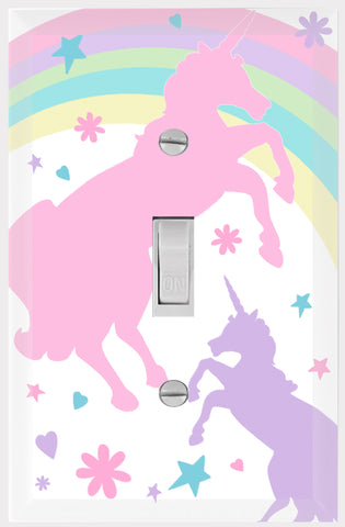 Pastel Unicorn Light Switch Cover