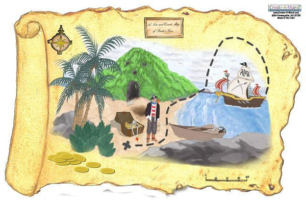 Pirate Mural - Kids Room Mural Wall Decals