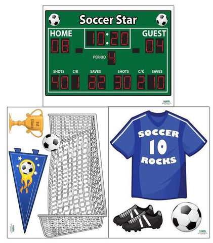 Play Soccer Wall Decals - Create-A-Mural