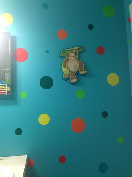 Fun Wall Dots Decals (126) Polka Dot Wall Stickers! - Create-A-Mural