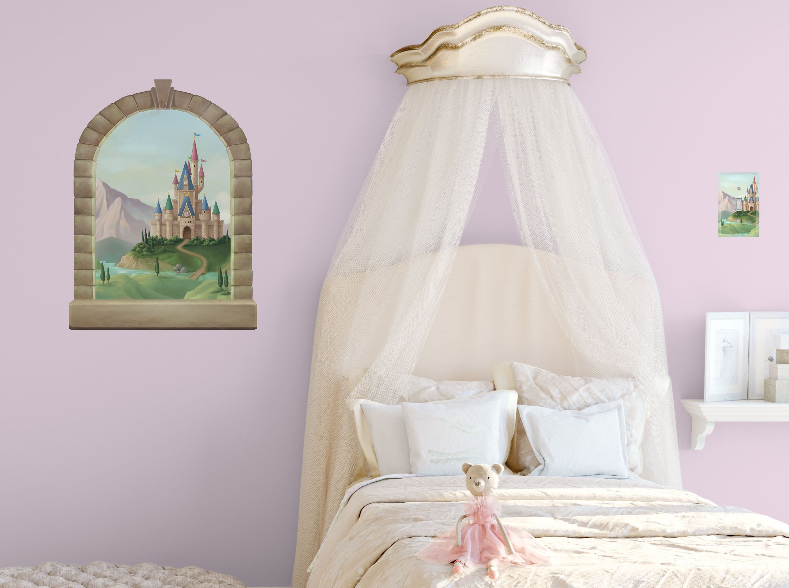 Window Design Princess Princess Castle Window Wall Decal